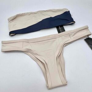 New Tavik Blue & Cream Bikini - Size S
